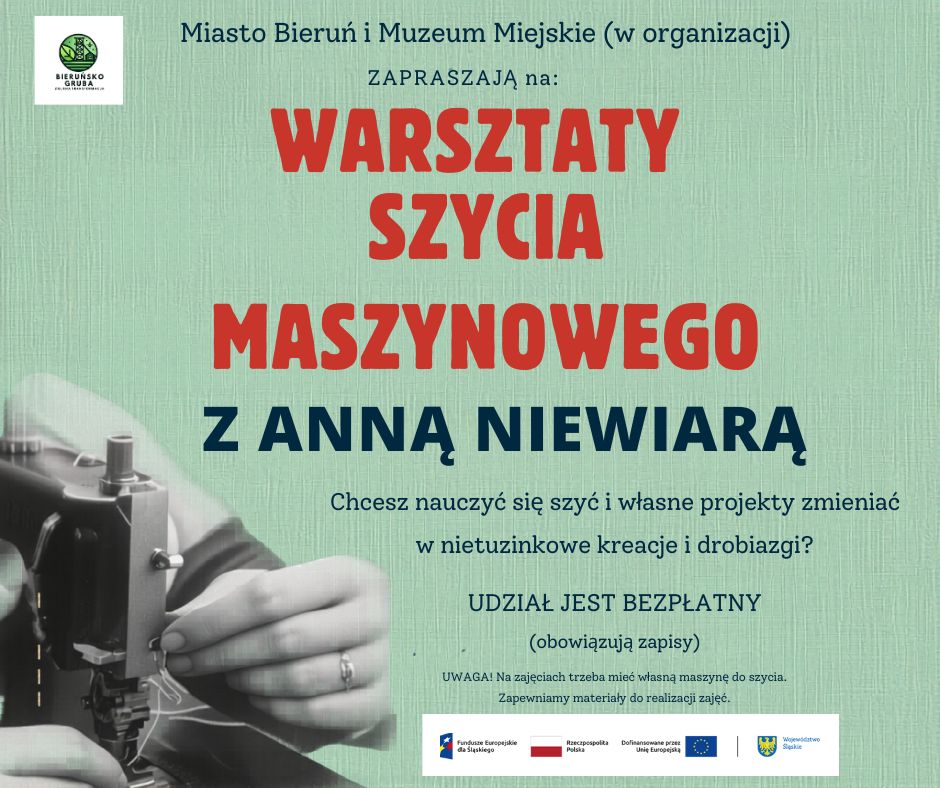 warsztaty szycia maszynowego z Anną Niewiarą , informacja o organizatorach warsztaty szycia maszynowego z Anną Niewiarą , informacja o organizatorach